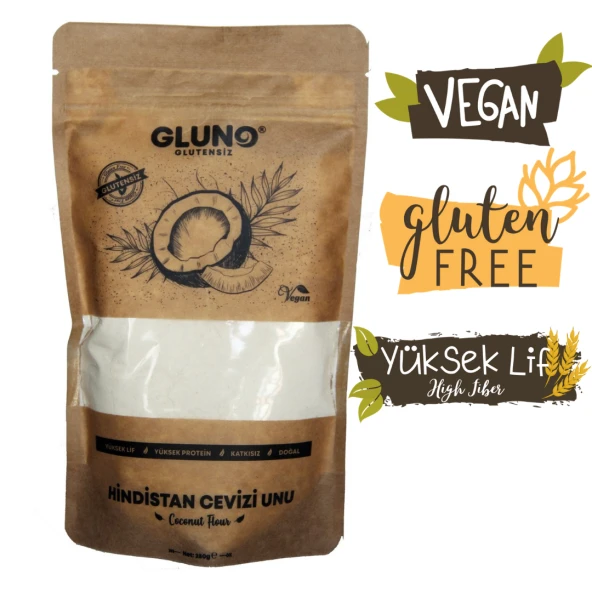 GLUNO GLUTENSİZ HİNDİSTAN CEVİZİ UNU 250 GR