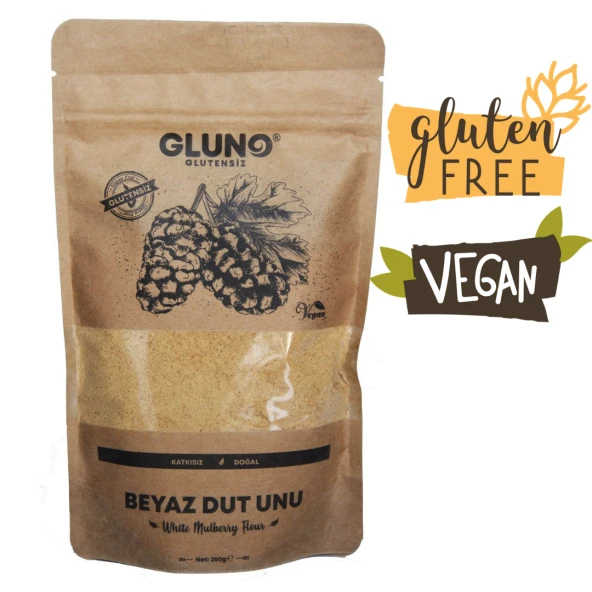 GLUNO GLUTENSİZ BEYAZ DUT UNU 250 GR