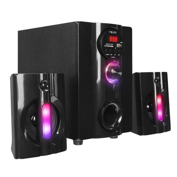 Mikado MD-95BT 2+1 20W Siyah Multimedya FM-BT-SD-USB Speaker Hoparlör Kumandalı ürün görseli