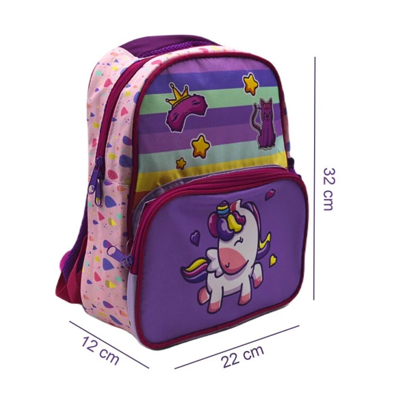 Sentor 2 Bölmeli Anaokulu Sırt Çantası Unicorn - Resim 2