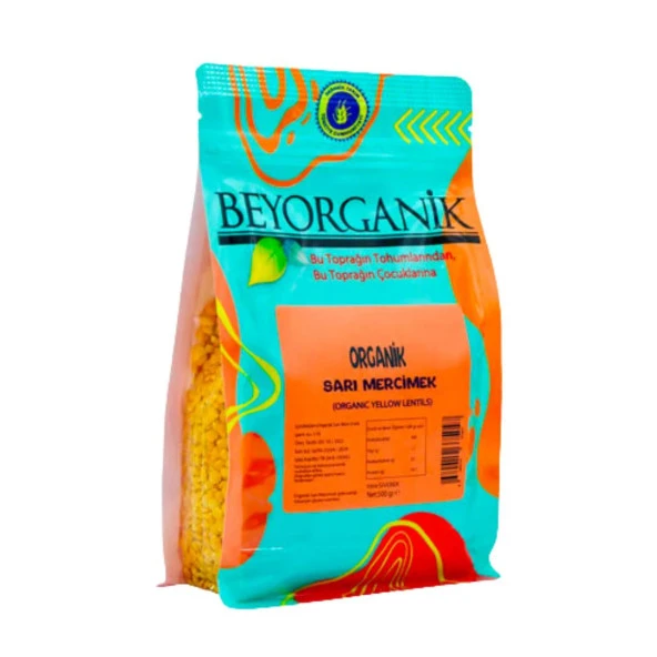 BEYORGANİK ORGANİK SARI MERCİMEK 500GR