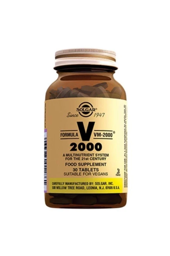 Solgar VM 2000 Multivitamin 30 Tablet