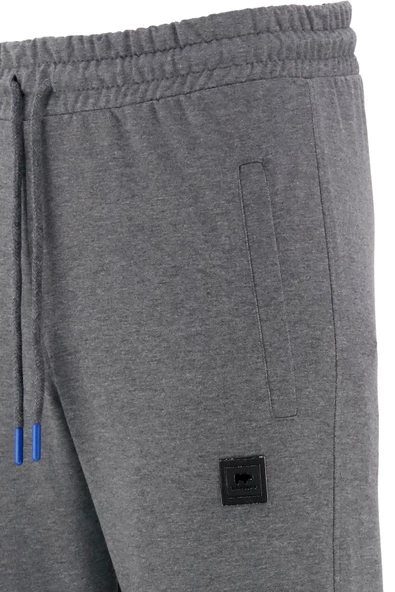 Erkek Bottom Suit Arka Cepli Siyah Antrasit 2'li Eşofman Altı Seti - 9