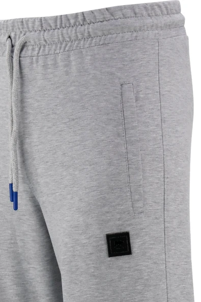 Erkek Bottom Suit Arka Cepli Gri Lacivert 2'li Eşofman Altı Seti - 5