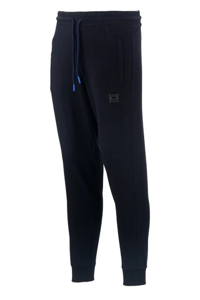 Erkek Bottom Suit Arka Cepli Gri Lacivert 2'li Eşofman Altı Seti - 6