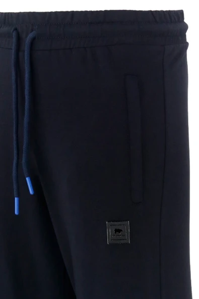 Erkek Bottom Suit Arka Cepli Gri Lacivert 2'li Eşofman Altı Seti - 9