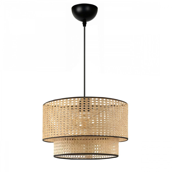 Homing Hazeran Rattan 2 Katlı Sarkıt Avize AYD-3352 - 2
