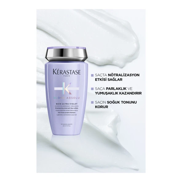 Bain Ultra-Violet İstenmeyen Turuncu Yansımaları Nötralize Eden Şampuan 250ml - Resim 5