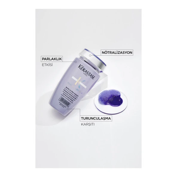 Bain Ultra-Violet İstenmeyen Turuncu Yansımaları Nötralize Eden Şampuan 250ml - Resim 6