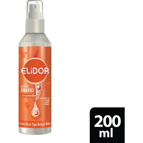 Elidor Superblend Sıvı Saç Bakım Kremi Anında Onarıcı Kırılma Karşıtı Yoğun Besleyici Bakım 200 ml