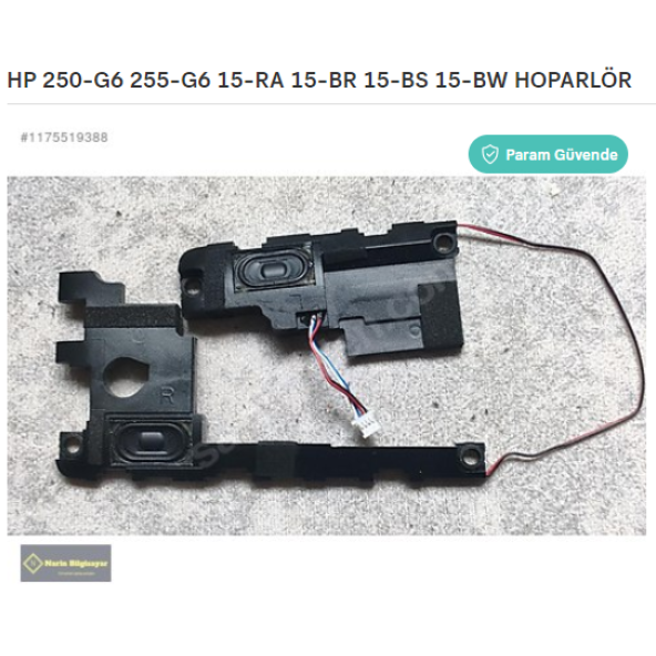 HP 250-G6 255-G6 15-RA 15-BR 15-BS 15-BW HOPARLÖR
