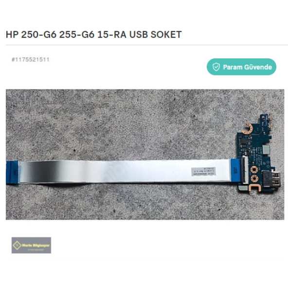 HP 250-G6 255-G6 15-RA 15-BS 15-BW USB SOKET