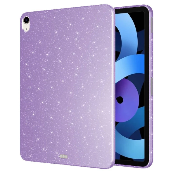 iPad Air 11 2024 Tablet Koton Işıltılı Parlak Görünümlü Tablet Kılıfı - 9