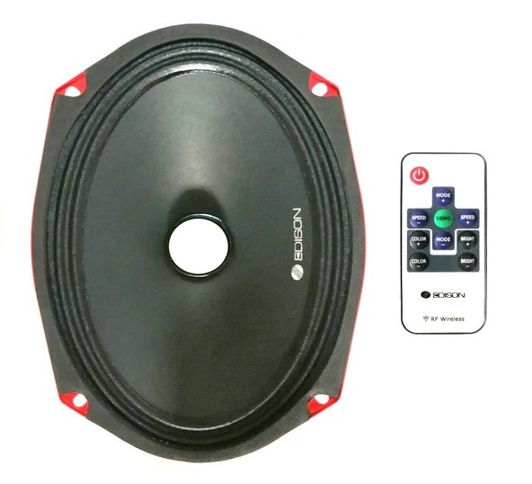 Edison ED M609LD 7 Renkli RGB Işıklı Oval Midrange Kumandalı 800W Maksimum 120W RMS - Resim 5