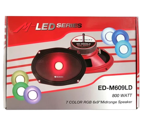 Edison ED M609LD 7 Renkli RGB Işıklı Oval Midrange Kumandalı 800W Maksimum 120W RMS - Resim 2