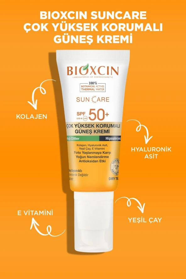 Bioxcin Sun Care Çok Yüksek Korumalı Yağlı Ciltler Için Güneş Kremi Spf 50+