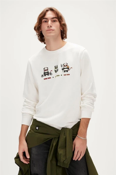 BAD BEAR ERKEK PLAY HARD CREWNECK 23.02.12.018