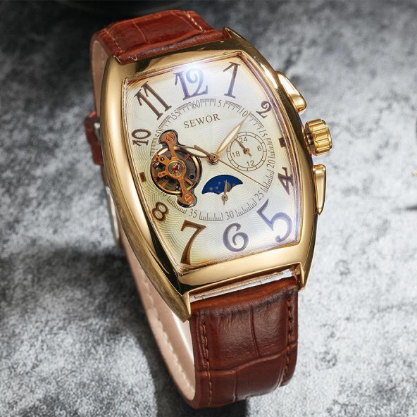 SEWOR MEKANİK ERKEK KOL SAATİ FRSNG003 - Resim 2