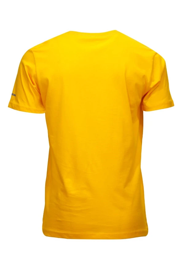 Erkek Standart Fit Shinzone Göğüs Baskılı Sarı Siyah 2'li Set T-Shirt - 3
