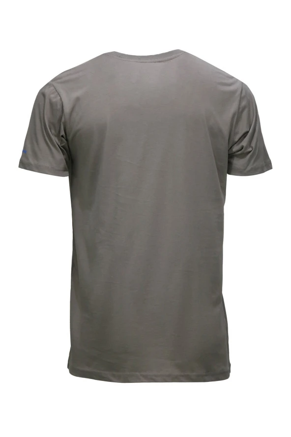 Erkek Standart Fit Shinzone Göğüs Baskılı Mavi Vizon 2'li Set T-Shirt - Resim 7