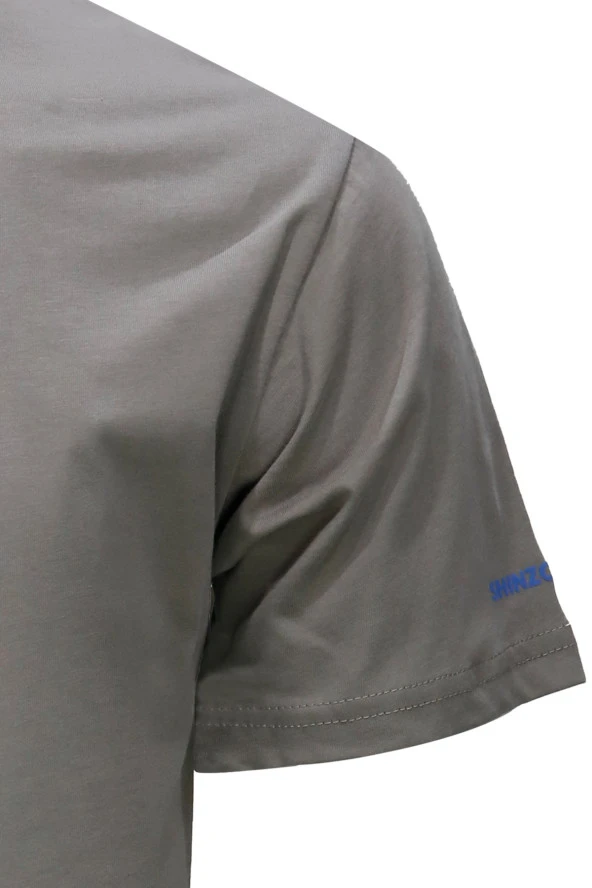 Erkek Standart Fit Shinzone Göğüs Baskılı Mavi Vizon 2'li Set T-Shirt - Resim 9