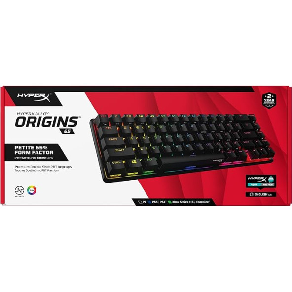HyperX Alloy Origins 65 Aqua Kablolu Mekanik Oyuncu Klavyesi (ENGLISH-US) - 5