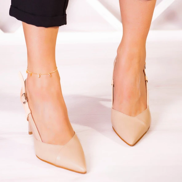 Erkan Saçmacı Sacha Ten Arkası Açık Stiletto - 3