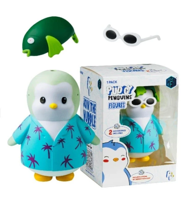 Pudgy Penguen Figür-Turuncu