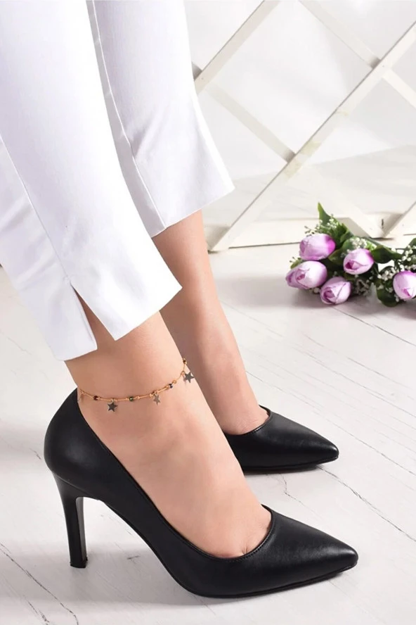 Erkan Saçmacı Gowa Siyah Vegan Klasik Stiletto - 3