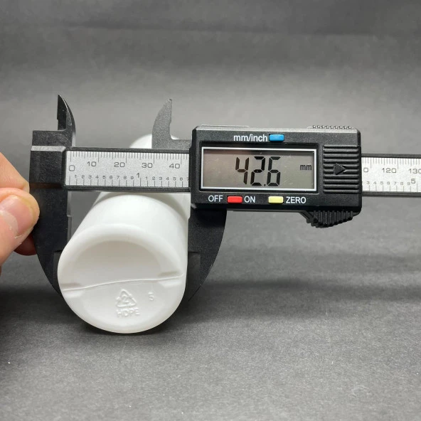 150 cc Mat Beyaz Sert PE Şişe  - Siyah Contalı Kapaklı- 150ml Plastik Şişe x 10 Adet - Resim 3