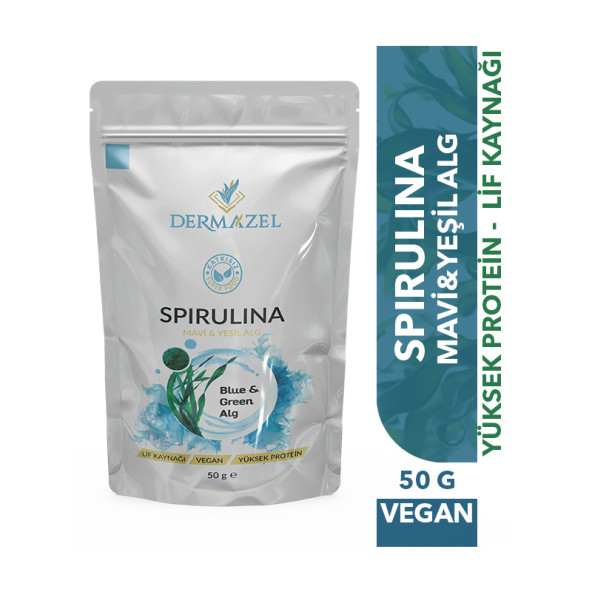 Organik Spirulina Tozu Katkısız 50 Gr