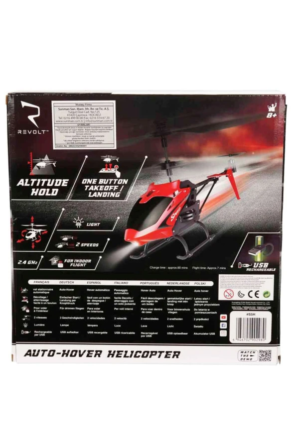 Heyecan Verici Uçuş Deneyimi: Işıklı USB Şarjlı Uzaktan Kumandalı Helikopter - 4