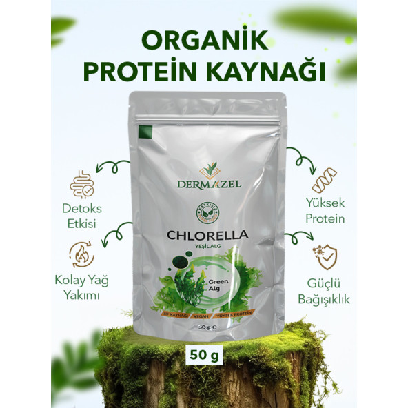 Organik Chlorella Tozu Katkısız 50 Gr - 4