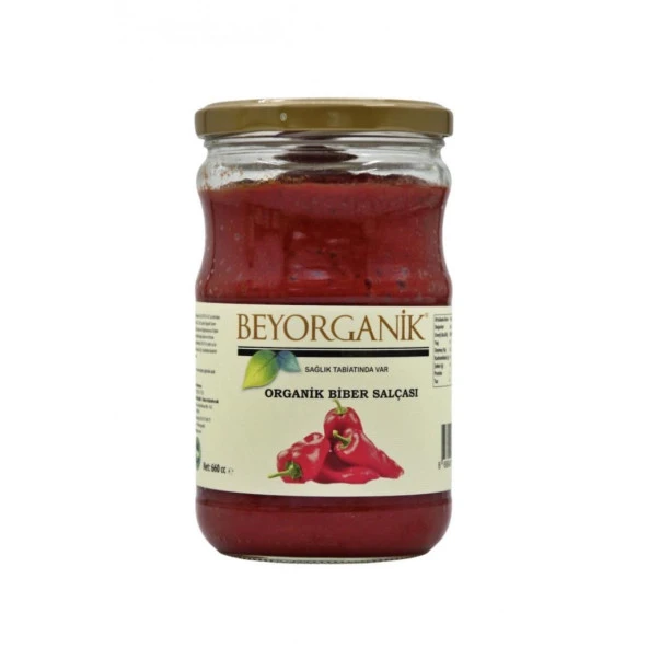 BEYORGANİK ORGANİK BİBER SALÇASI 660 GR