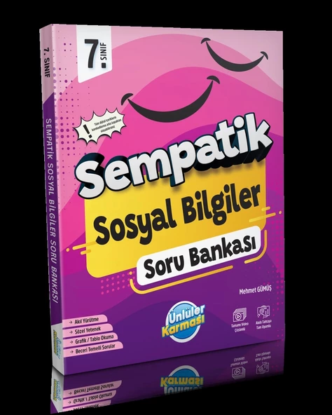 Ünlüler Karması 7. Sınıf Sempatik Sosyal Bilgiler Soru Bankası