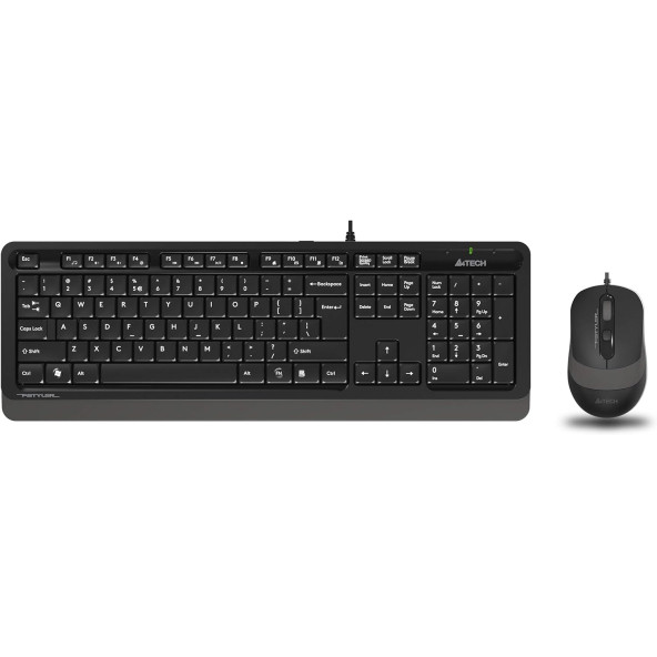 A4 Tech F1010 Siyah-Gri Kablolu Klavye Mouse Seti