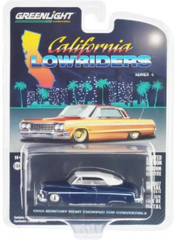 Greenlight California Lowriders 1950 Mercury Eight Chopped Top Convertible 63050-B