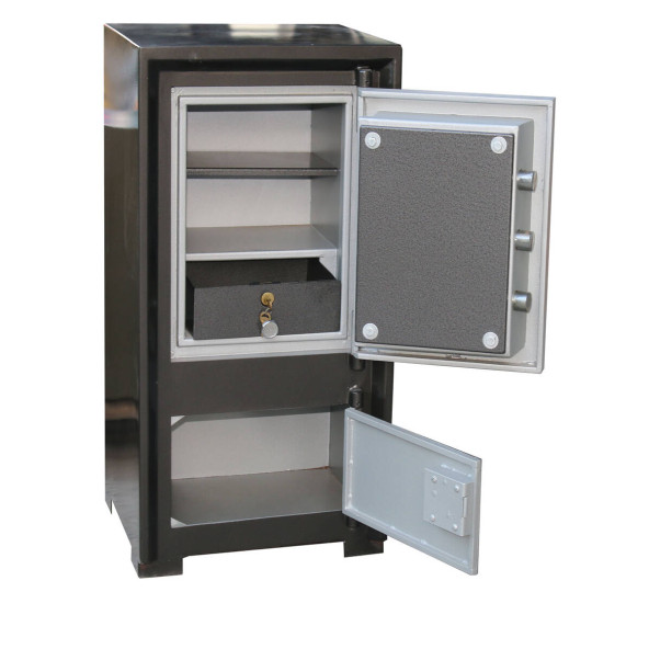 85 Cm Anahtarlı Yangına Dayanıklı Sur Çelik Para Kasası - 3