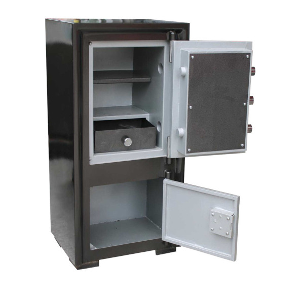 105 Cm Anahtarlı Yangına Dayanıklı Sur Çelik Para Kasası - 3