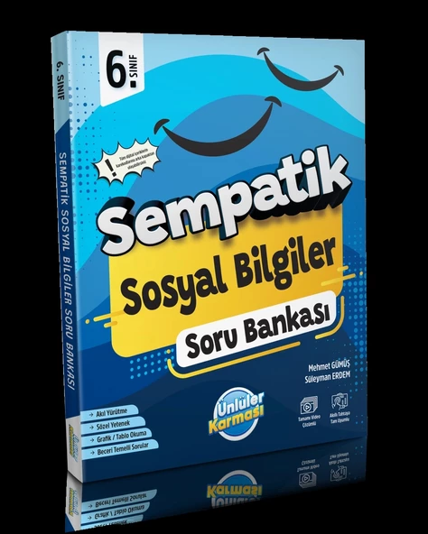 Ünlüler Karması 6. Sınıf Sempatik Sosyal Bilgiler Soru Bankası ürün görseli