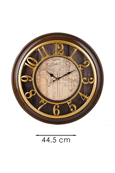 FINDIK KASA GOLD RAKAMLI DUVAR SAATİ 44.5 CM - 3