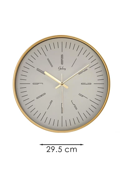 DEKORATİF BEYAZ KADRANLI GOLD DUVAR SAATİ 29.5 CM - 3