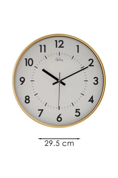 DEKORATİF SİYAH KADRANLI GOLD DUVAR SAATİ 29.5 CM - 3