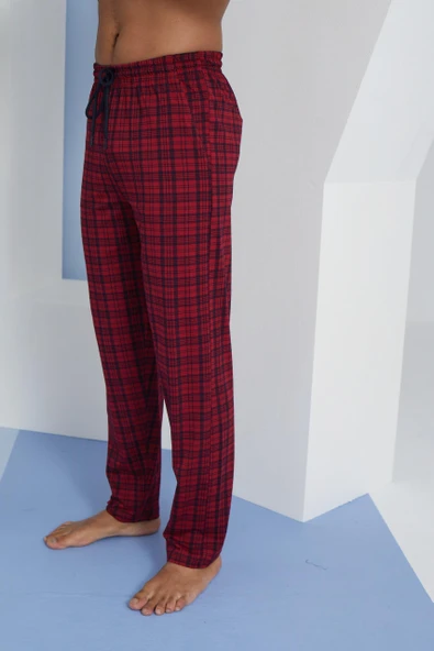 Kly 194 Erkek Ekose Tek Pijama Pantolon - 6