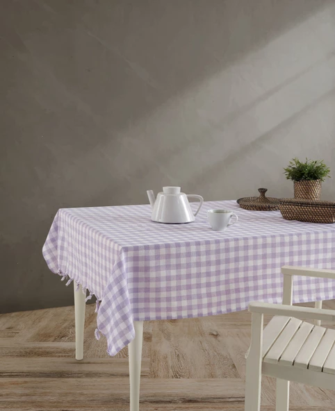Lüx Kareli Masa Örtüsü I Sofra Bezi I Piknik Örtüsü 140x140cm - 4