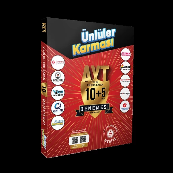 Ünlüler Karması AYT 10+5 Deneme Tüm Dersler Yeni ürün görseli