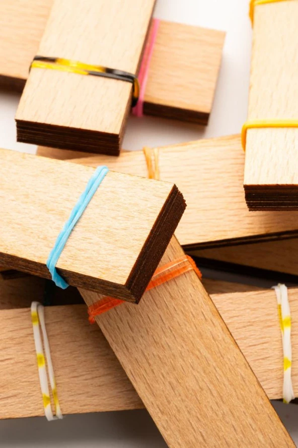 Ahşap Mum Fitili - 20 Adet ( 20mm x 100mm x 0,5mm ) - Resim 3