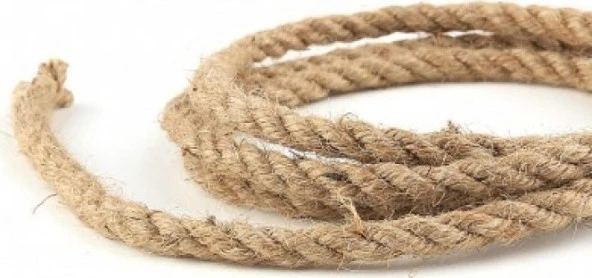 Hayal Sepeti Jüt Halat Kendir 6mm Doğal Halat İp 10 Metre - Resim 2