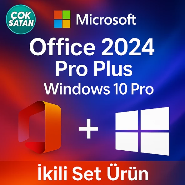 WİNDOWS 10 PRO + OFFİCE 2024 PRO PLUS LİSANS ANAHTARI