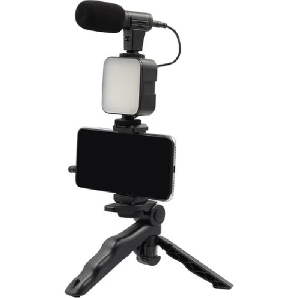 DP Ay-49 Video Making Kit Youtube Tiktok Işık Tripod Vlog Video Kayıt Işık Kumandalı Foto Video Işık